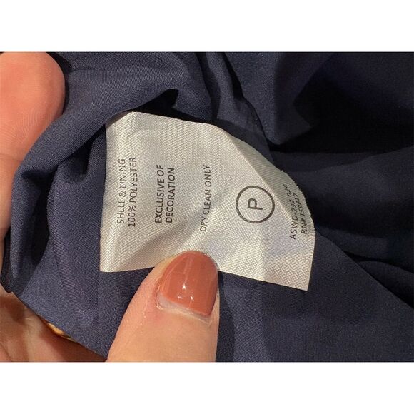 Altar'd State Women's L Blue Floral Sleeveless Ruffle Short Dress - Picture 12 of 12